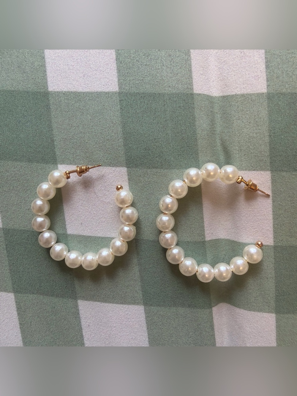 pearl hoops